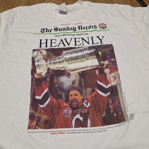 2000 NJ Devils Stanley Cup Champions Shirt Size XXL - Picture 4 of 8